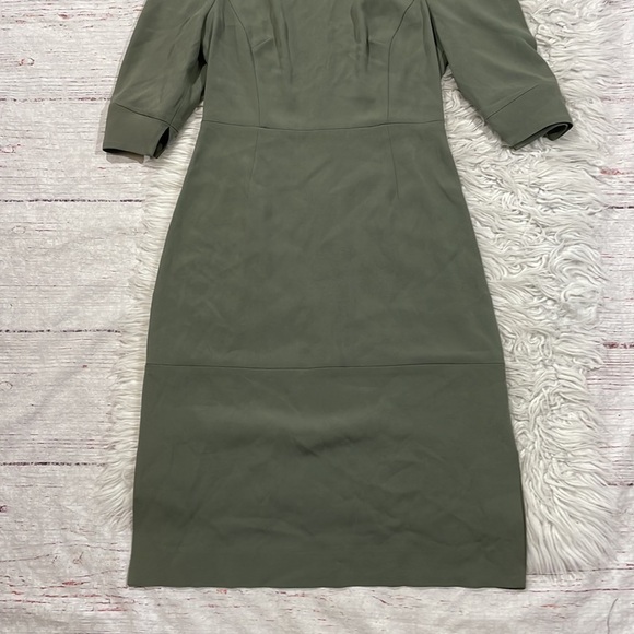 MM Lafleur The Elana Dress Moss 3/4 Sleeve Shift - Picture 13 of 13